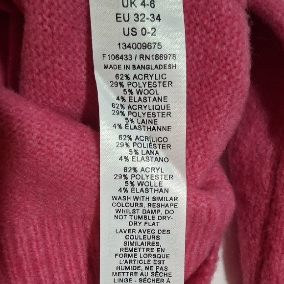 ASOS Women's Pink Sweatshirt Size XS - Picture 6 of 10